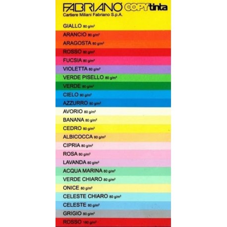 Papir barvni a4 fabriano intenzivne barve 80gr