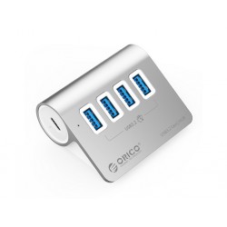 USB-C hub s 4 vhodi, 4x USB-A 3.2 Gen1, 5Gbps, ALU, ORICO M3U4-05,