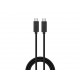 Kabel USB-C v USB-C, USB 3.2 Gen1, 10Gbps, 60W, 4K @ 60Hz, 1m, črn, Ewent,