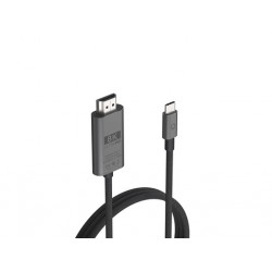 Kabel USB-C v HDMI 2.1, M/M, 8K 60Hz, 4K 120Hz, HDR, 2m, pleten, LINQ,