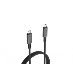 Kabel USB-C v USB-C, M/M, USB 4, 40Gbps, 8K 60Hz, 1m, pleten, LINQ,
