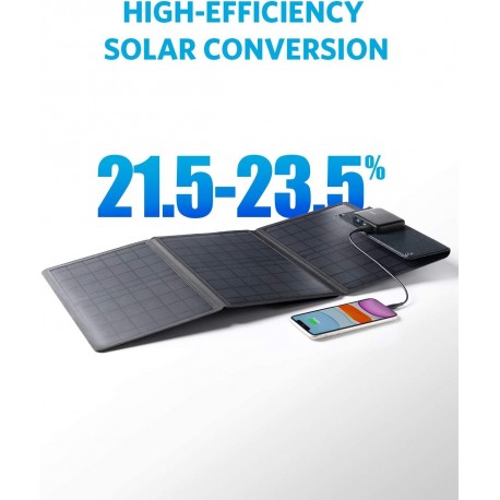 Prenosna baterija Powerbank Anker solarni panel 24W PowerSolar 3-Port, A2424011