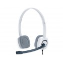 Slušalke z mikrofonom Logitech H150 bele