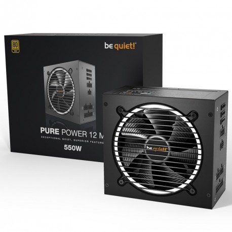 Napajalnik 550W BE QUIET! Pure Power 12 M 550W 80Plus Gold, modularen