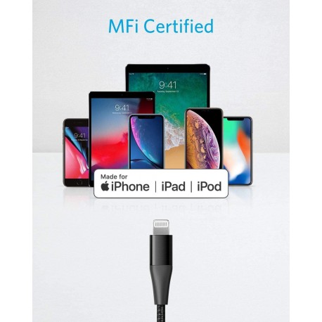 Anker PowerLine+ II USB-C to LTG kabel 0,9m črn