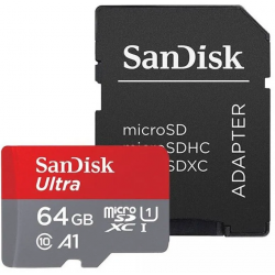 Pomnilniška kartica SDXC SanDisk 64GB Ultra, 140MB/s, UHS-I, C10