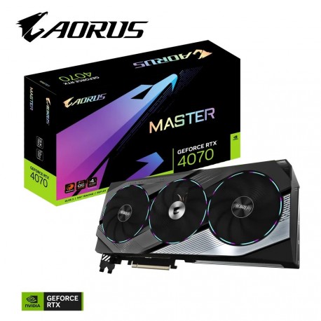 Grafična kartica GIGABYTE AORUS GeForce RTX 4070 MASTER 12GB, GV-N4070AORUS