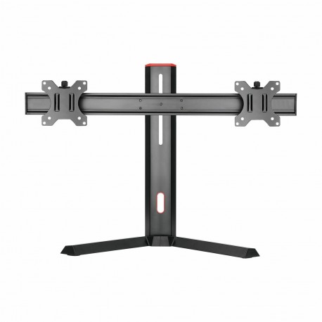 Stenski nosilec za TV / monitoWHITE SHARK nosilec namizni LCD 2xmonito Gaming čr