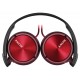 Slušalke naglavne SONY MDRZX310R rdeče, MDRZX310R.AE