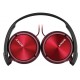 Slušalke naglavne SONY MDRZX310APR, rdeče barve, MDRZX310APR.CE7
