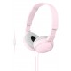 Slušalke naglavne SONY MDRZX110APP, roza barve, MDRZX110APP.CE7