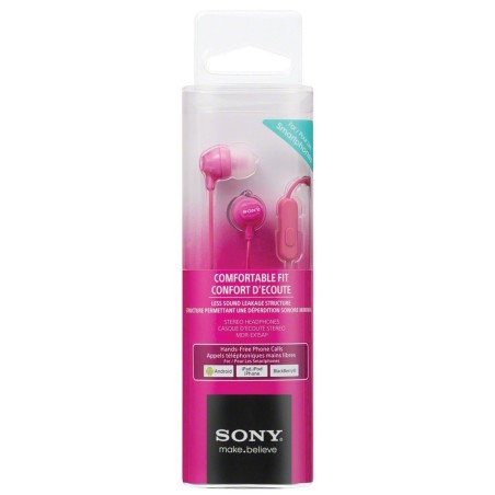 Slušalke Sony MDREX15AP, roza