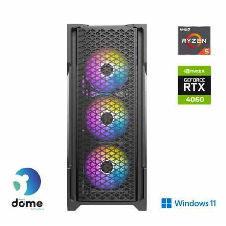 Računalnik ANNI Gamer Optimal R5-3600 / RTX 4060 / 16 GB / 500 GB / W11H