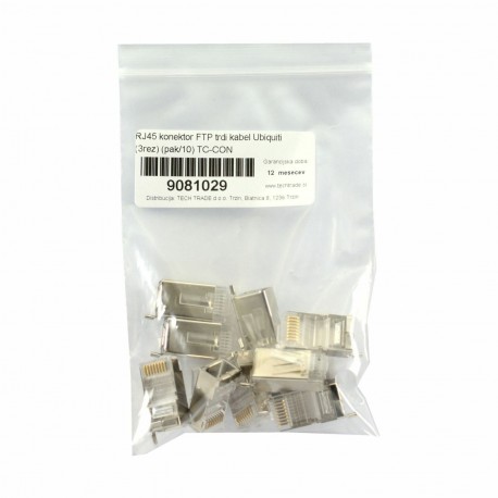 Ubiquiti RJ45 konektor CAT.5e FTP trdi kabel pak/10 TC-CON