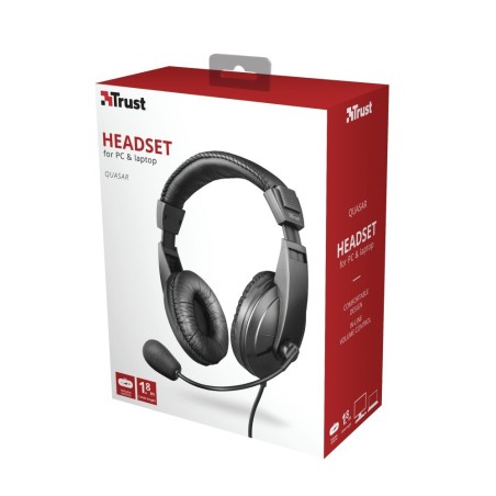 Slušalke Trust QUASAR, črna