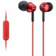 Slušalke za Android/iPhone SONY MDREX110AP rdeča, MDREX110APR.CE7