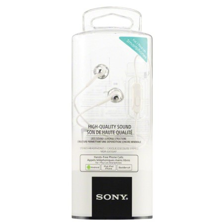 Slušalke Sony MDREX110AP, bele
