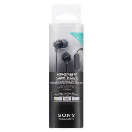 Slušalke Sony MDREX15AP, črne