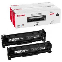 Toner Canon CRG-718Bk, črn, dvojno pakiranje