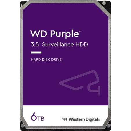 Trdi disk 3,5 WD Purple 6TB Surveillance SATA3, WD64PURZ