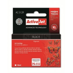 Črnilo ActiveJet AC-512R, črno