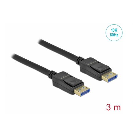 Kabel Delock DisplayPort 3m 10K 60Hz