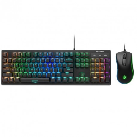 Tipkovnica in miška USB SHARKOON RGB, rdeča