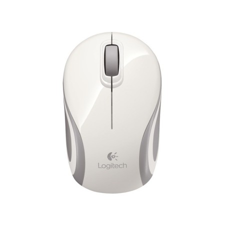 Miška za prenosnik brezžična optična Logitech M187 bela