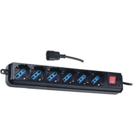 Električni razdelilec za UPS, PDU, C14 / 6x šuko vmesnik, dolžina 1,5m