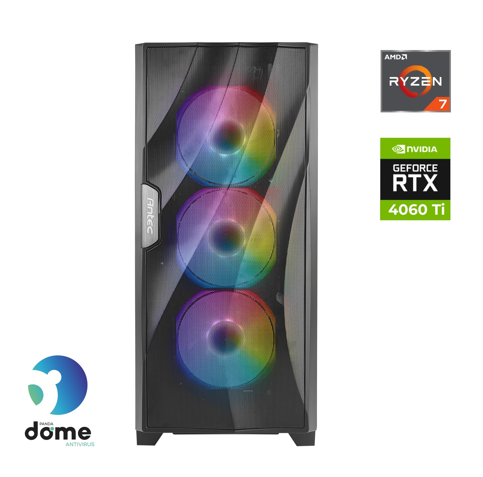 Gamer Extreme R7-5700X | RTX 4060 Ti | 32 GB DDR4 | 2 TB SSD NVMe | Zračno hlajenje | Izvrsten gaming računalnik | Komponentko