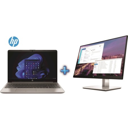 Prenosnik HP 250 G9 i3-1215U, 8GB, SSD 512GB, W11H + Monitor HP E23 G4