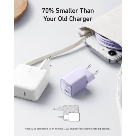 Anker Nano 3 (511) USB-C polnilec 30W, bel
