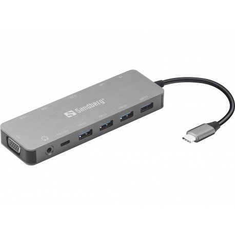Priklopna postaja Sandberg 136-45, 13-in-1, USB-C