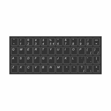 Nalepke za tipkovnico, US, črne