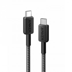 Kabel Anker 322 USB-C na USB-C pleten 1,8m črn