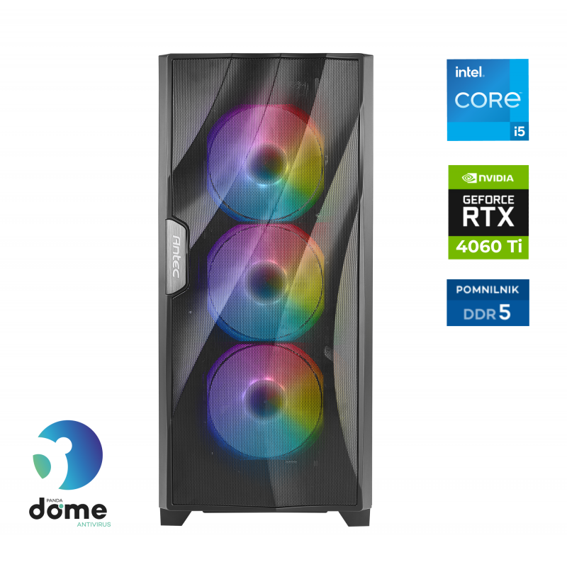 Gamer Extreme i5-14600KF | RTX 4060 Ti | 32 GB DDR5 6000MHz | 2 TB SSD NVMe | Vodno hlajenje | Izjemno zmogljiv gaming računalnik | Komponentko