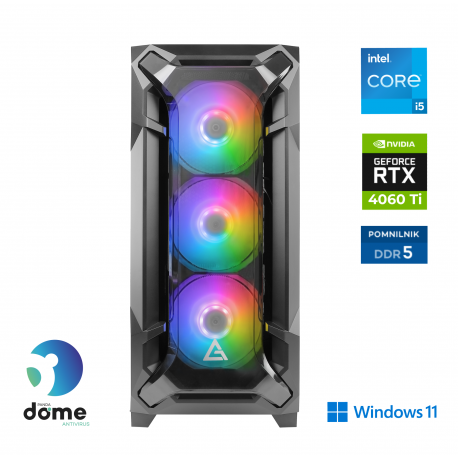 Računalnik ANNI Gamer Advanced i5-14600KF / RTX 4060 Ti / 16 GB / 1 TB / W11H