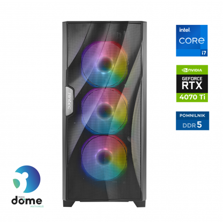 Računalnik ANNI Gamer Elite i7-14700KF / RTX 4070 Ti / 32 GB / 2 TB