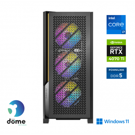 Računalnik ANNI Gamer Elite i7-12700KF / RTX 4070 Ti / 32 GB / 2 TB / W11H