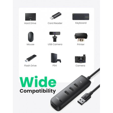 USB Hub Ugreen USB 3.0, 4-portni