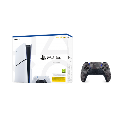 Igralna konzola PlayStation 5 Slim + dodaten DualSense kontroler (siv)