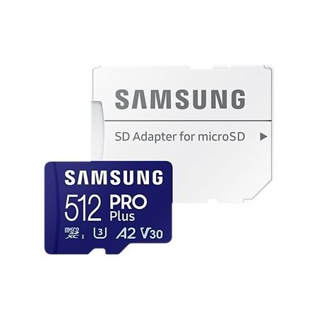 Pomnilniška kartica SAMSUNG PRO Plus microSD 512GB, UHS-I, U3