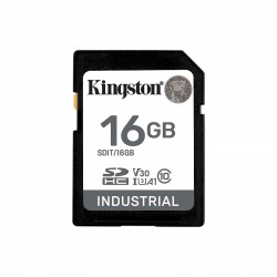Pomnilniška kartica SDHC Kingston 16GB Industrial, C10, UHS-I, U3, V30, A1