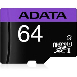 Pomnilniška kartica ADATA MicroSDHC 64GB, UHS-I, C10, (A1V10)