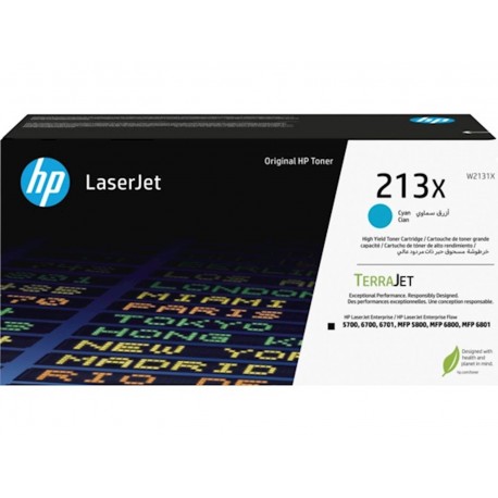 Toner HP 213X cyan W2131X