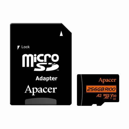 Pomnilniška kartica microSD XC 256GB APACER UHS-I U3 R100 V30 A2