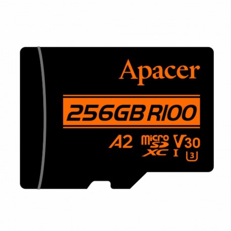 Pomnilniška kartica microSD XC 256GB APACER UHS-I U3 R100 V30 A2