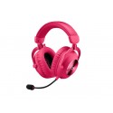 Slušalke Logitech G PRO X 2 LIGHTSPEED, Brezžične, Gaming, roza