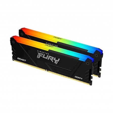 Pomnilnik DDR4 32GB (2x16GB) 3600MHz FURY Beast RGB, KF436C18BB2AK2/32
