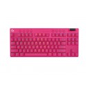 Tipkovnica USB Logitech G PRO X TKL Brown Tactile, roza